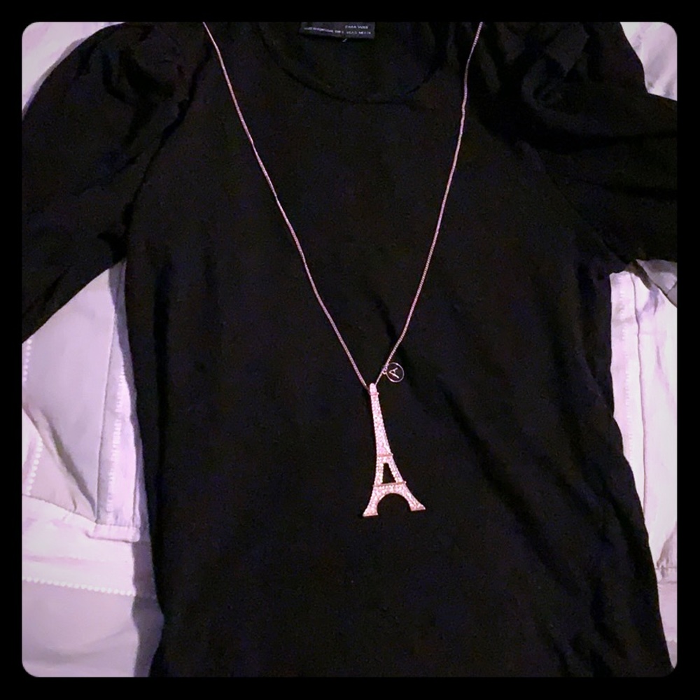 Eiffel Tower rhinestones necklace